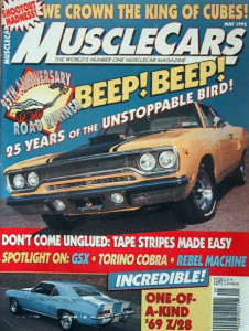 MUSCLE CARS 1993 MAY - ROAD RUNNERS, TORINO COBRA, GSX, 69 Z/28, REBEL MACHINE